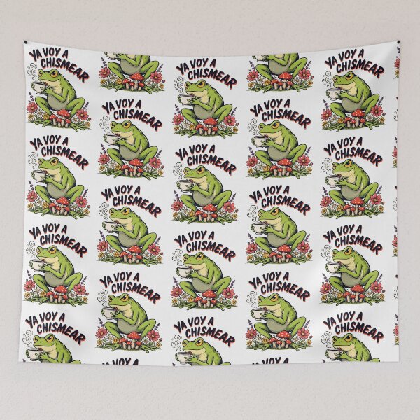 Item preview, Ya Voy a Chismear Spanish Funny Frog Meme Cottagecore designed and sold by Redgiant87x.