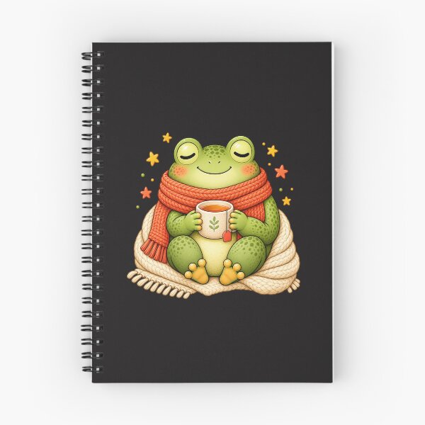 Item preview, Cozy Frog with Tea – Cute Cottage core Frog designed and sold by Morty'sArt.