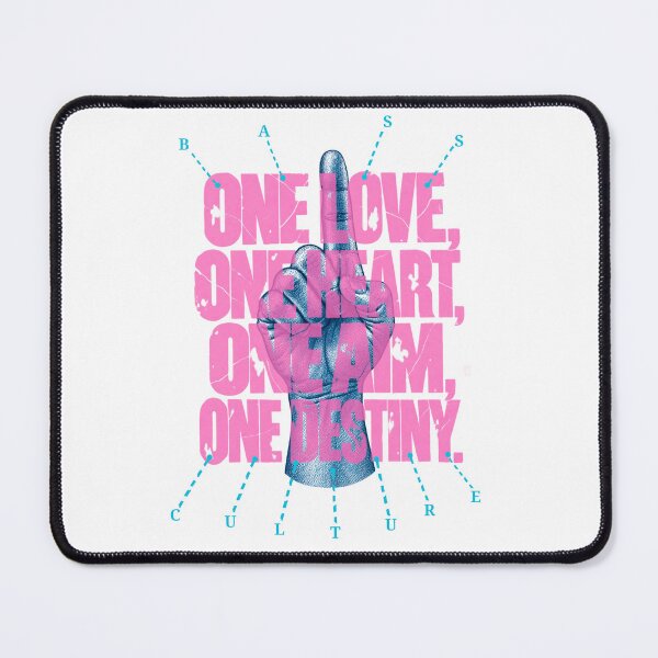 Item preview, One Love One Heart Reggae Unity Quote designed and sold by BASS-CULTURE.