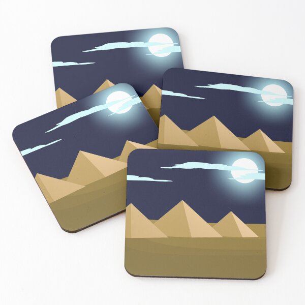 Item preview, Pyramids Under the Moonlight designed and sold by ArtisticJump.