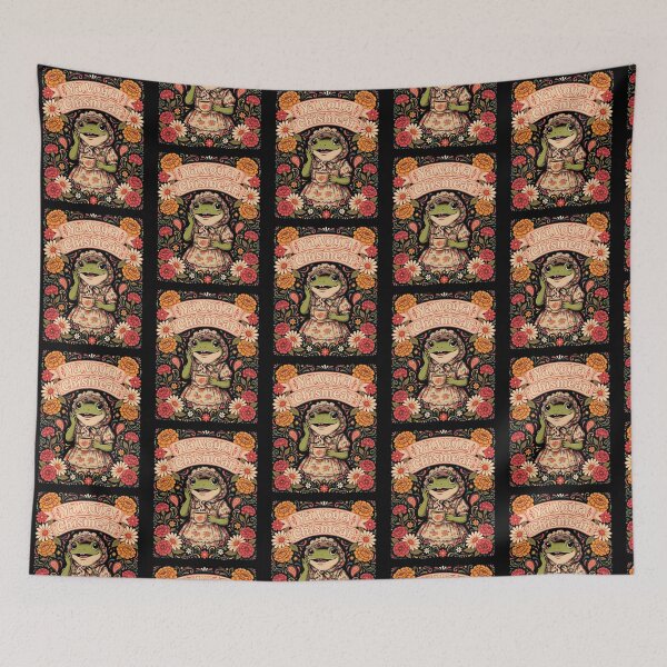 Item preview, Ya Voy a Chismear Cottagecore Funny Frog Meme Spanish designed and sold by Redgiant87x.