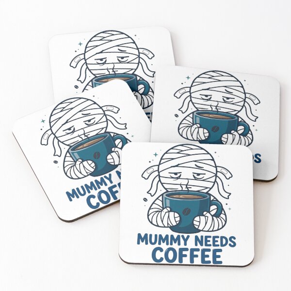 Item preview, Mummy Needs Coffee Funny Halloween Mom T-Shirt designed and sold by ApparelOutpost.