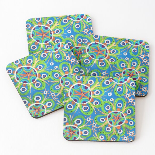 Item preview, Blue Kaleidoscope Flower Pattern designed and sold by Fani*.