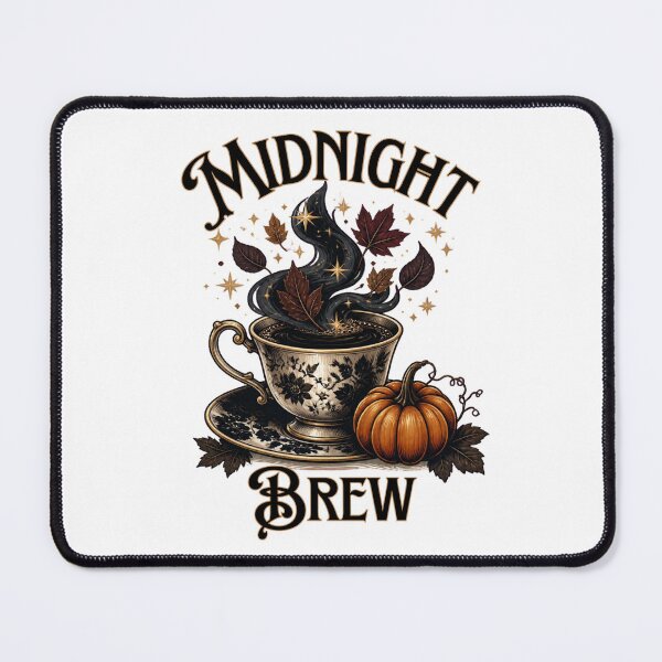 Item preview, Midnight Brew Vintage Autumn Coffee And Pumpkin Art designed and sold by Créative touche .