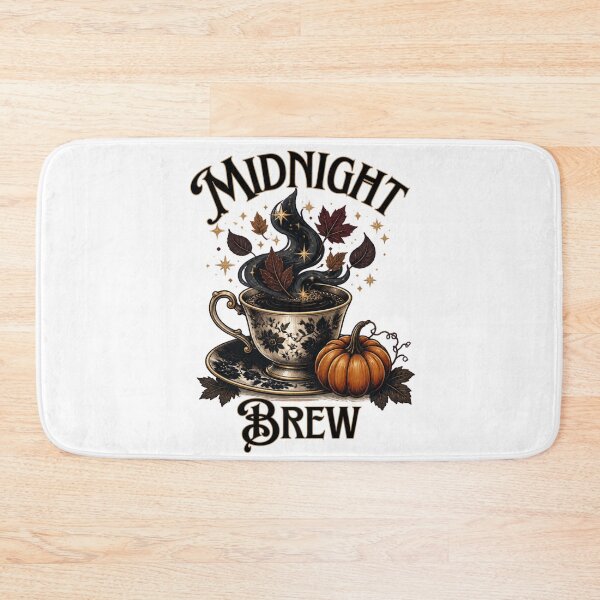 Item preview, Midnight Brew Vintage Autumn Coffee And Pumpkin Art designed and sold by Créative touche .