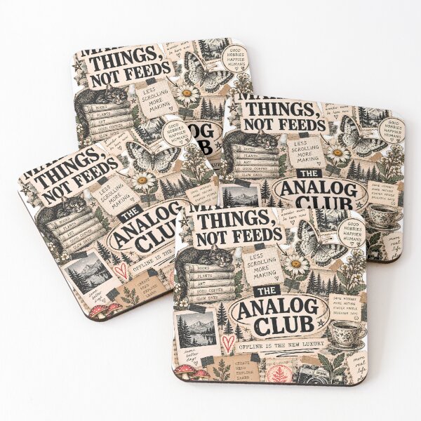 Item preview, Vintage Analog Club Zine Collage designed and sold by MysticCanvasAi.