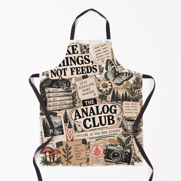 Item preview, Vintage Analog Club Zine Collage designed and sold by MysticCanvasAi.