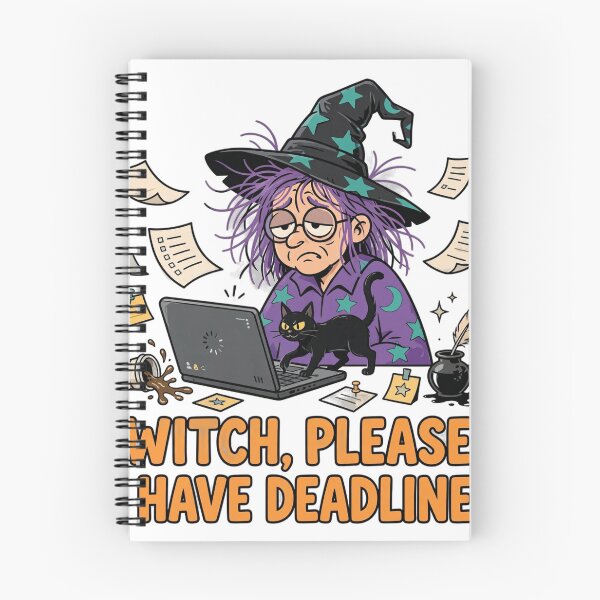 Item preview, Witch Please I Have Deadlines Funny Halloween Office T-Shirt designed and sold by ApparelOutpost.