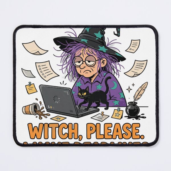 Item preview, Witch Please I Have Deadlines Funny Halloween Office T-Shirt designed and sold by ApparelOutpost.