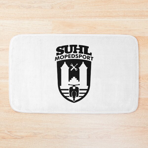Item preview, Simson Schwalbe Suhl Mopedsport Coat of Arms Logo (black) designed and sold by VEB Ostladen.