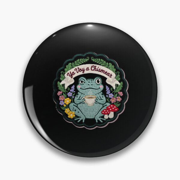 Item preview, Ya Voy a Chismear Funny Spanish Frog Meme Cottagecore designed and sold by Redgiant87x.