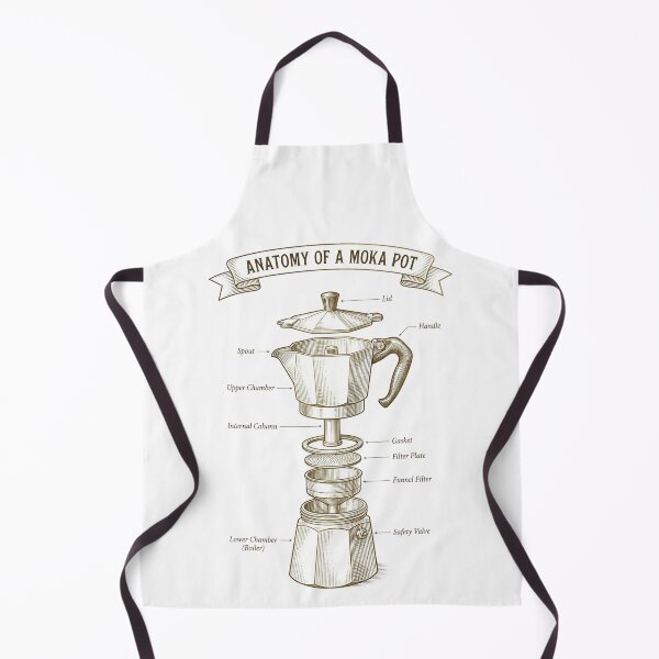 Item preview, Anatomy of a Moka Pot designed and sold by AURA Vibes.