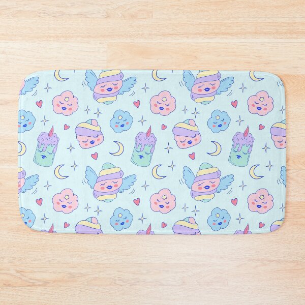 Item preview, Cute sleepy marshmallow pattern – kawaii pastel sweet dreams designed and sold by Deepness2023.