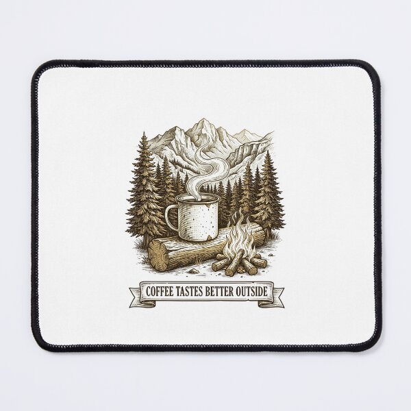 Item preview, Coffee Tastes Better Outside designed and sold by AURA Vibes.