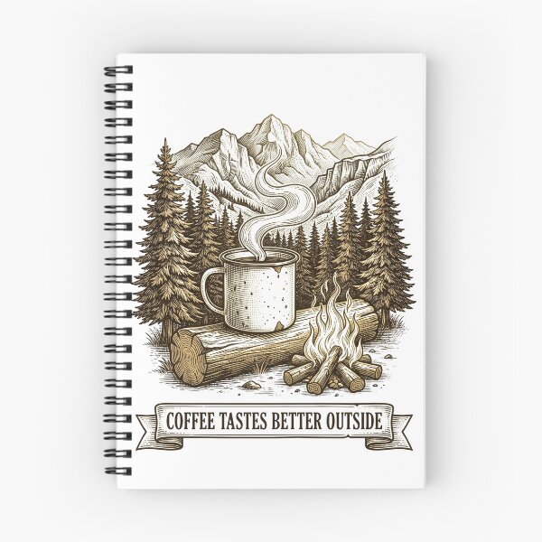 Item preview, Coffee Tastes Better Outside designed and sold by AURA Vibes.
