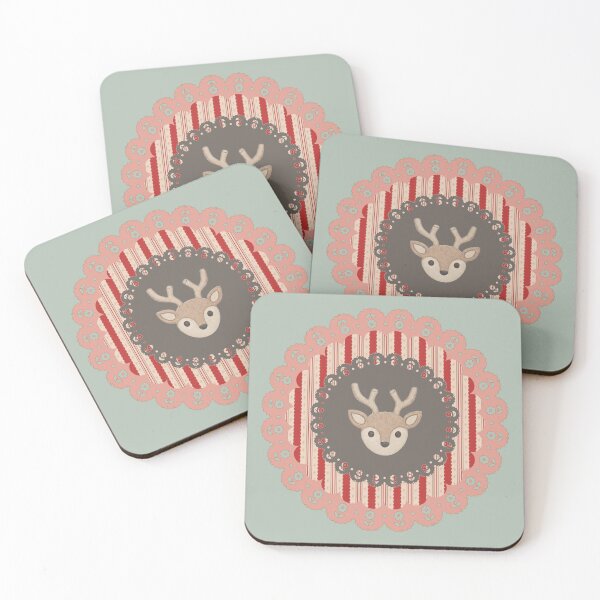Item preview, Warm Earthy Tones Reindeer Holiday Ornament Design designed and sold by Liberarteprint.