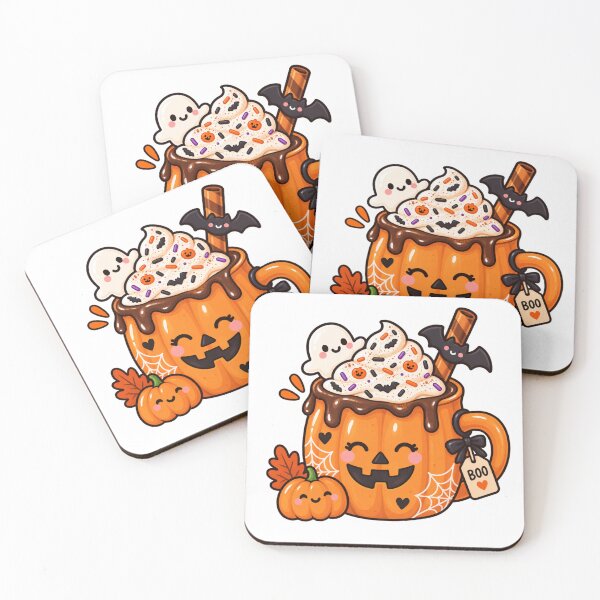 Item preview, Cute Kawaii Halloween Pumpkin Mug designed and sold by pincelycolores.