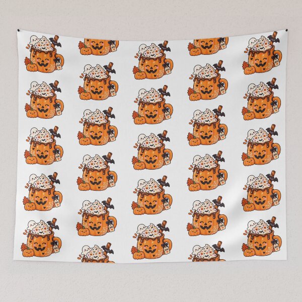 Item preview, Cute Kawaii Halloween Pumpkin Mug designed and sold by pincelycolores.