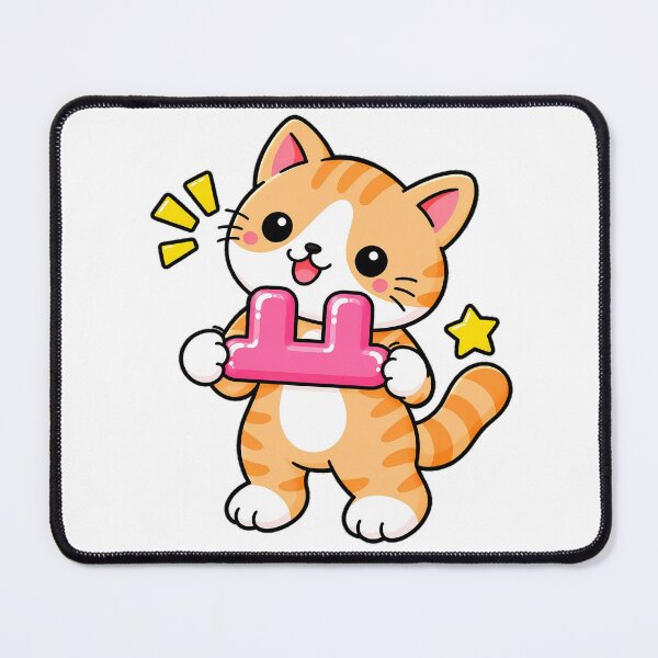 Item preview, Cute Orange Tabby Cat with Korean Hangul Vowel ㅛ Kawaii Kitty designed and sold by NoopnyangStudio.