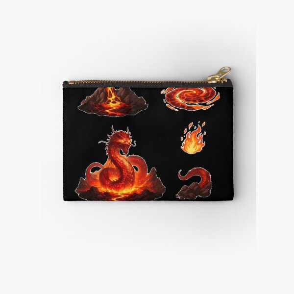Item preview, Volcanic Lava Fire Dragon Sticker Art designed and sold by Ammeluk.