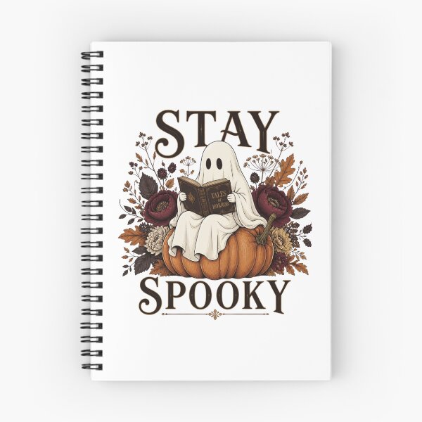 Item preview, Stay Spooky Vintage Ghost Reader Autumn Art designed and sold by Créative touche .