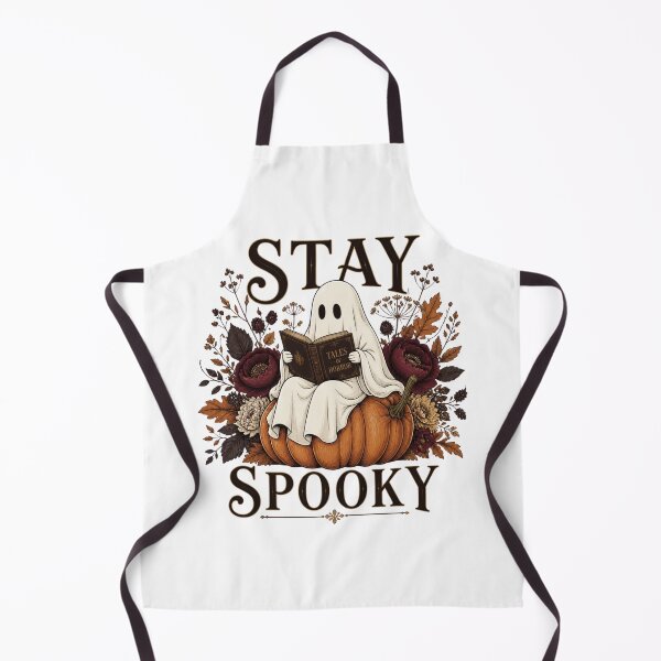 Item preview, Stay Spooky Vintage Ghost Reader Autumn Art designed and sold by Créative touche .