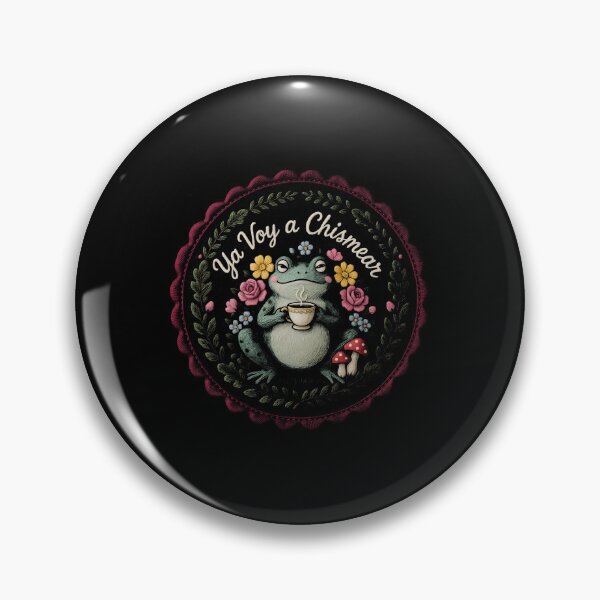 Item preview, Ya Voy a Chismear Cute Spanish Frog Meme Cottagecore designed and sold by Redgiant87x.