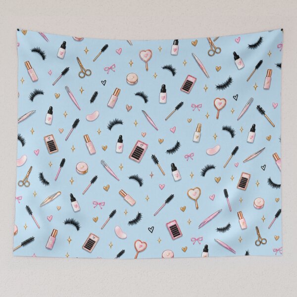 Item preview, Pastel Blue Lash Tech Tools – Eyelash Artist Pattern designed and sold by HO•Designs.