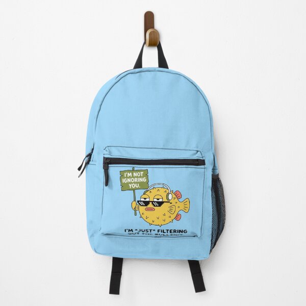 Item preview, Funny Pufferfish Filtering Out The Bullshit Meme Quote designed and sold by Amir Faysal.