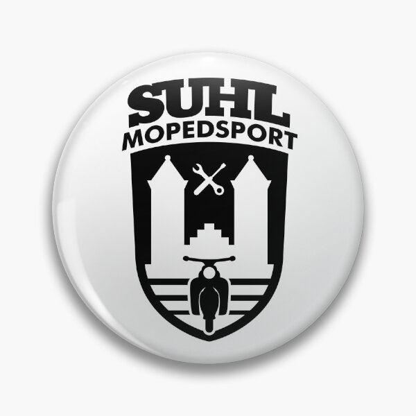 Item preview, Simson Star Sperber Habicht Suhl Mopedsport Coat of Arms Logo (black) designed and sold by VEB Ostladen.