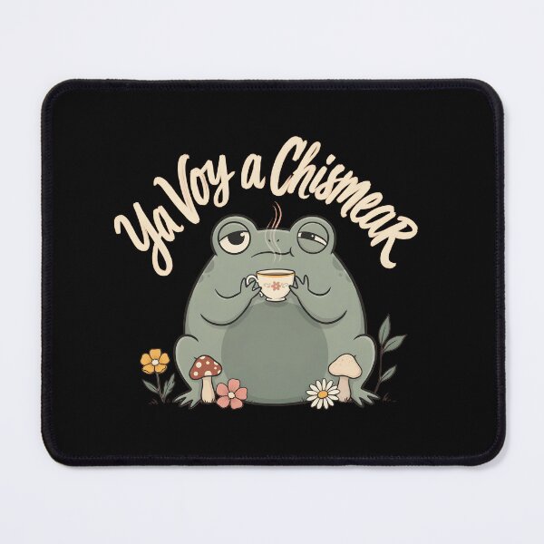 Item preview, Ya Voy a Chismear Spanish Cottagecore Frog Meme designed and sold by Redgiant87x.