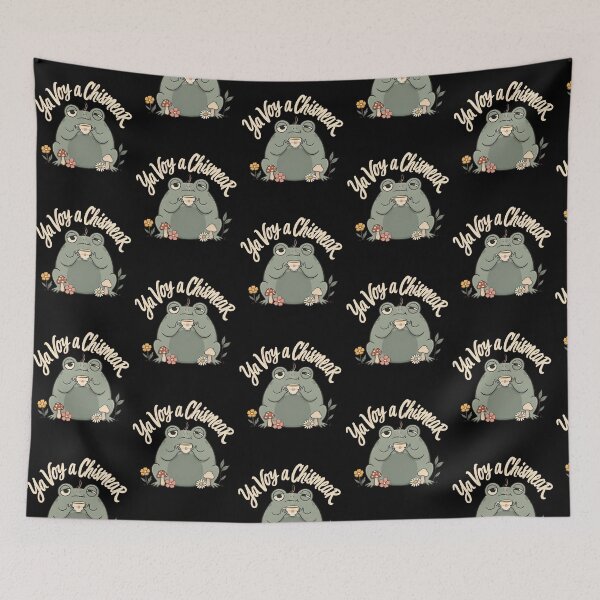 Item preview, Ya Voy a Chismear Spanish Cottagecore Frog Meme designed and sold by Redgiant87x.