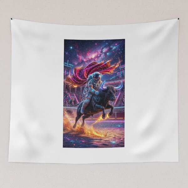 Item preview, Cosmic Matador: Astronaut Bull Riding in Space Arena designed and sold by Rain-Road.