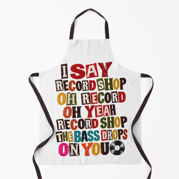Item preview, Record Shop Bass Drops On You Typography designed and sold by BASS-CULTURE.