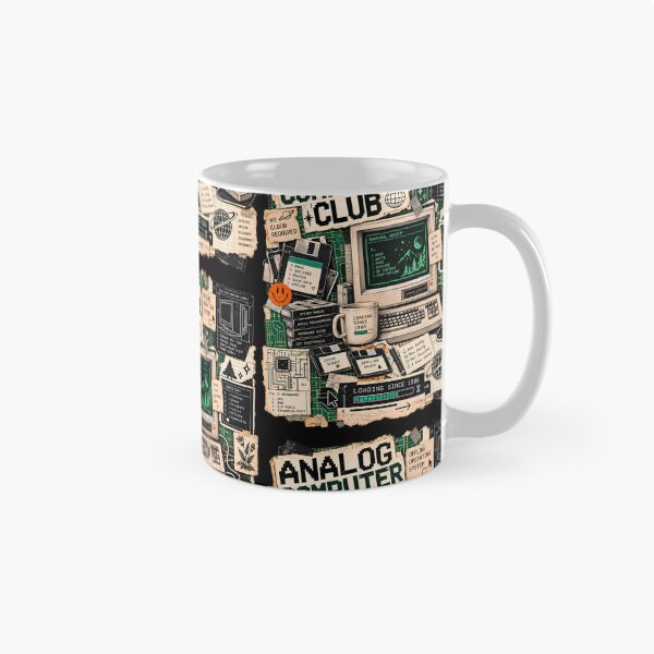 Item preview, Vintage Analog Computer Club Retro Tech designed and sold by MysticCanvasAi.