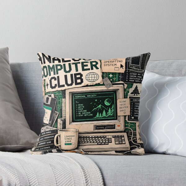 Item preview, Vintage Analog Computer Club Retro Tech designed and sold by MysticCanvasAi.