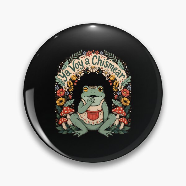 Item preview, Ya Voy a Chismear Funny Frog Spanish Cottagecore Humor designed and sold by Redgiant87x.