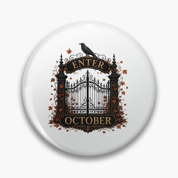 Item preview, Enter October Vintage Gothic Gate Autumn Art designed and sold by Créative touche .