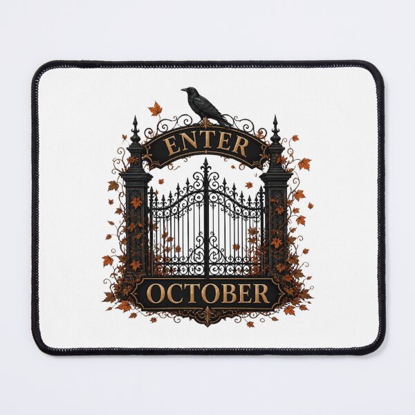 Item preview, Enter October Vintage Gothic Gate Autumn Art designed and sold by Créative touche .