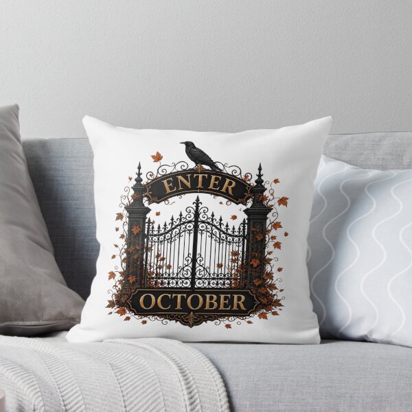 Item preview, Enter October Vintage Gothic Gate Autumn Art designed and sold by Créative touche .