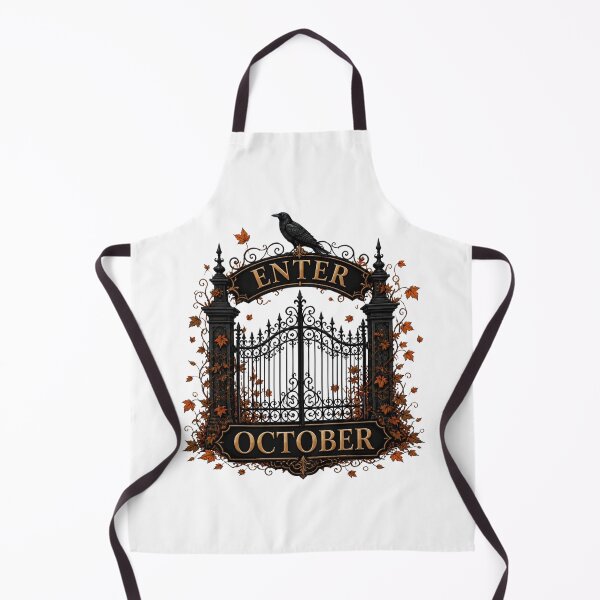 Item preview, Enter October Vintage Gothic Gate Autumn Art designed and sold by Créative touche .