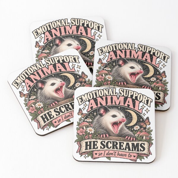 Item preview, Emotional Support Opossum Funny Possum Meme designed and sold by GAIDREDA.