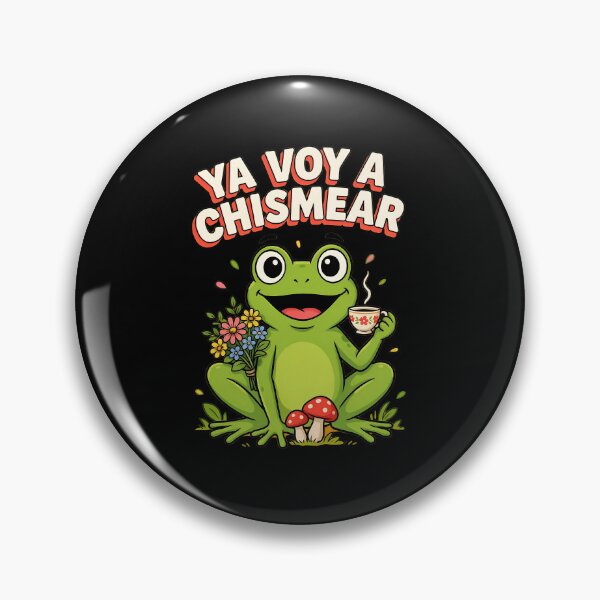 Item preview, Ya Voy a Chismear Cottagecore Spanish Frog Meme designed and sold by Redgiant87x.