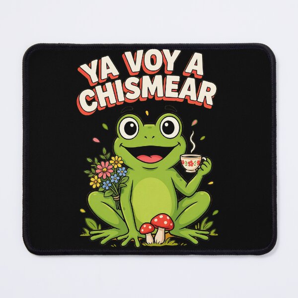 Item preview, Ya Voy a Chismear Cottagecore Spanish Frog Meme designed and sold by Redgiant87x.