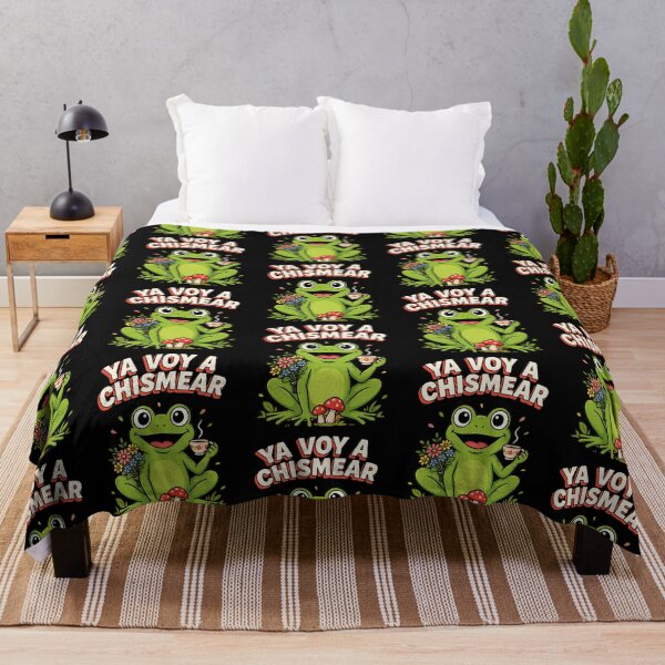 Item preview, Ya Voy a Chismear Cottagecore Spanish Frog Meme designed and sold by Redgiant87x.