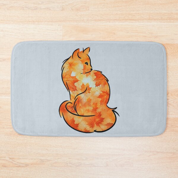 Item preview, Autumn leaves/blue sky cat designed and sold by 247DesignStudio.