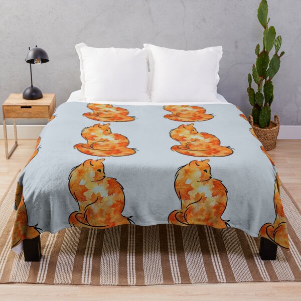 Item preview, Autumn leaves/blue sky cat designed and sold by 247DesignStudio.