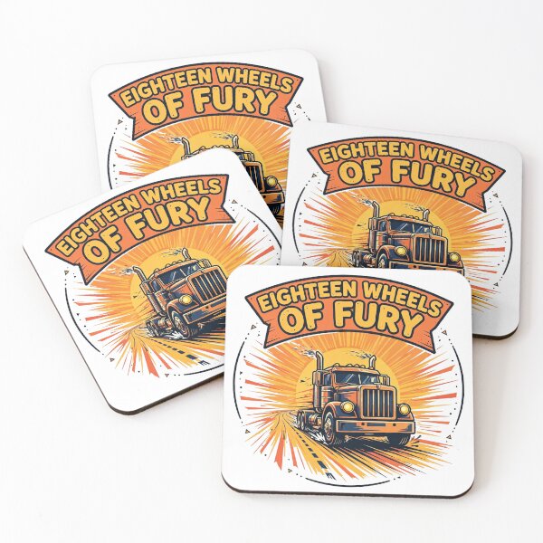 Item preview, Eighteen Wheels of Fury Funny Trucker T-Shirt designed and sold by ApparelOutpost.
