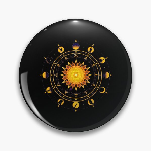 Item preview, Celestial Zodiac Mandala Fantasy Art Design designed and sold by EleanorSessions.