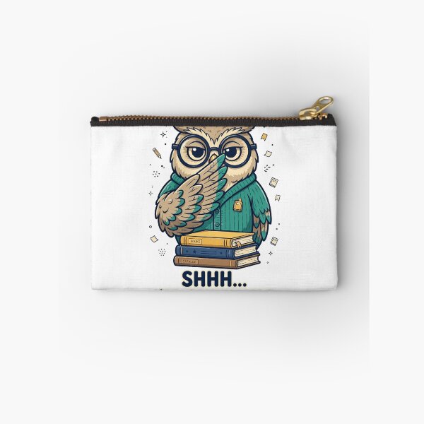 Item preview, Shhh I'm Shelving Funny Librarian Owl T-Shirt designed and sold by ApparelOutpost.